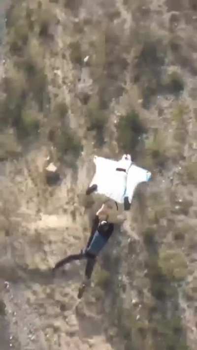 ever see a human hang glider?