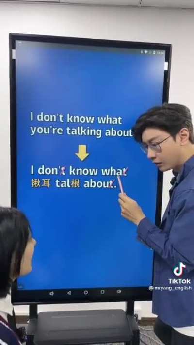 Teaching English and how it is largely spoken in the US