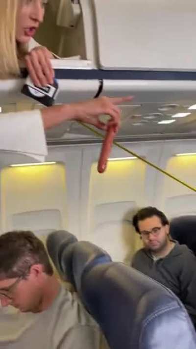 Flight attendants try to pull of prank but it's just cringe.
