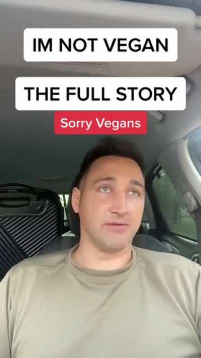 Vegan Activist admits he is not actually vegan