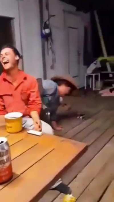Cotton eye Joe can crusher.