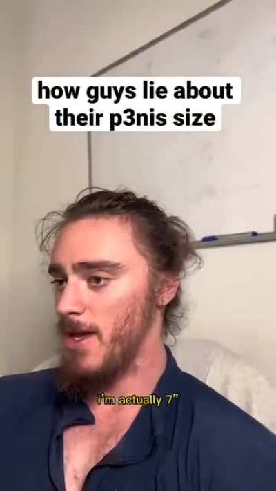 how guys lie about their ? sizes