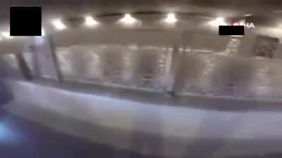 Motorcycle driver got into between two buses