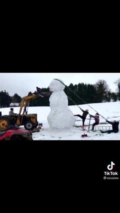 That’s a big snowman