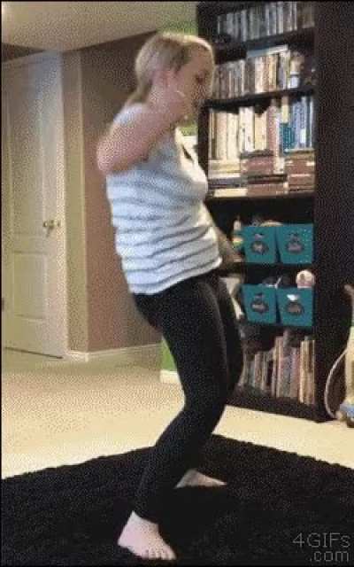 Enjoying a little boogie
