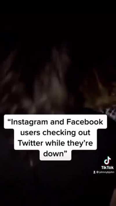 “Instagram And Facebook Users Checking Out Twitter While They’re Down”
