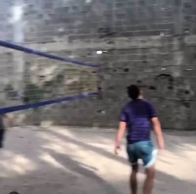 Amazing footvolley skills