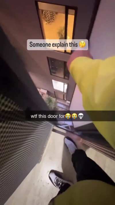 Lol, I want to meet the one who put this door.