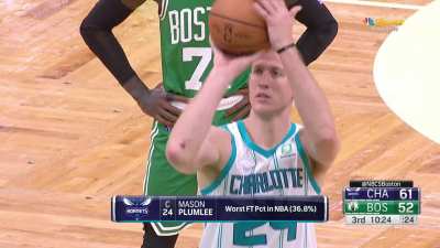 [Highlight] (mods please don't remove) Mason Plumlee with one of the worst free throws you'll ever see