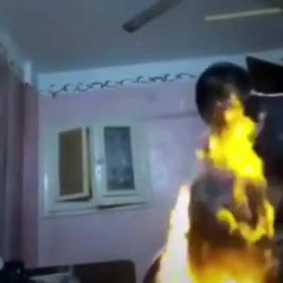 Using a lighter