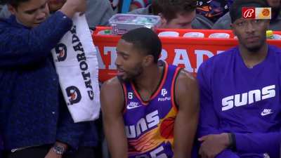 [Highlight] Mikal Bridges rests his head on Cam Johnson’s shoulder