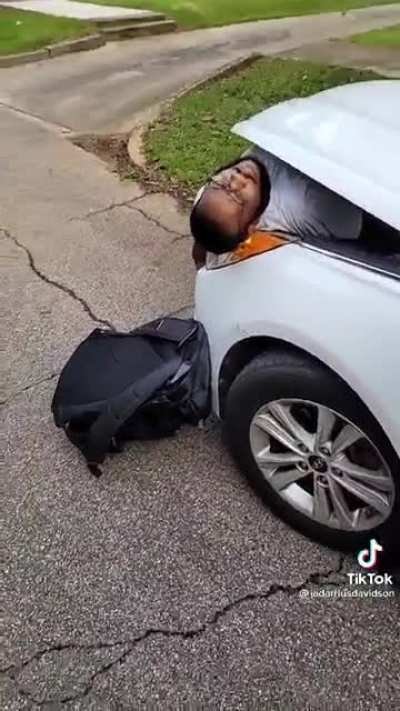 Rear ending someone