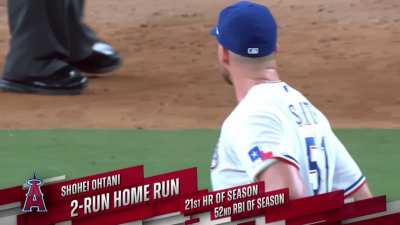 [Highlight] Tomorrow's starter Shohei Ohtani hits home run #21 on the season a 453ft bomb 116mph off the bat!