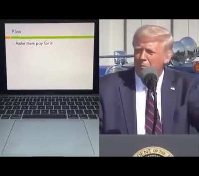 Trump's speeches degrade quite quickly