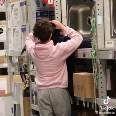 Spying on people in costco.
