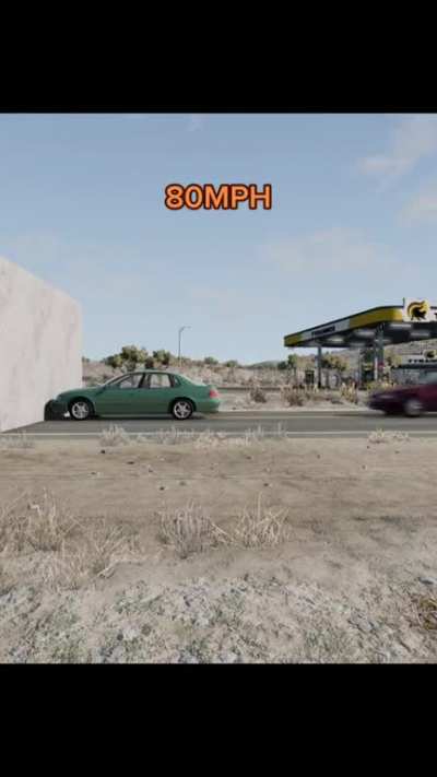 Simulation shows the crash power of speeding