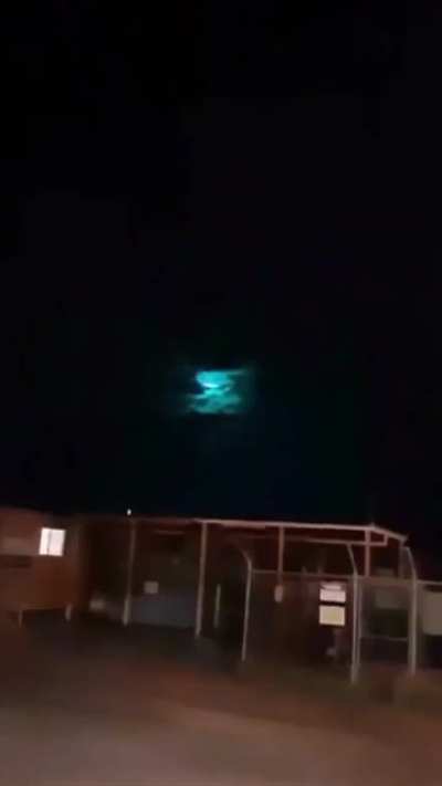Visible light produced by a meteor.