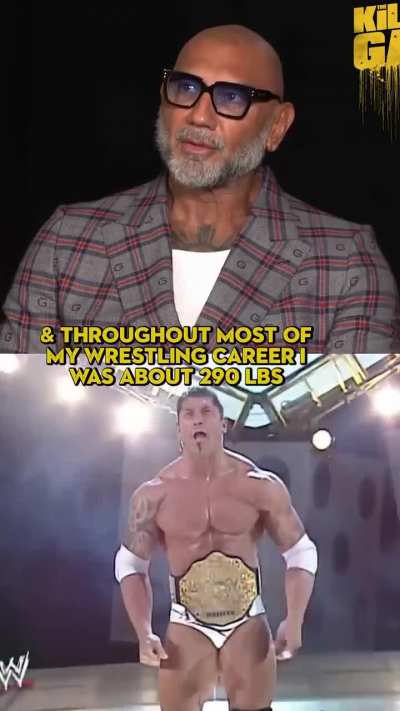 Dave Bautista shows you're never too old to change your life through dedication