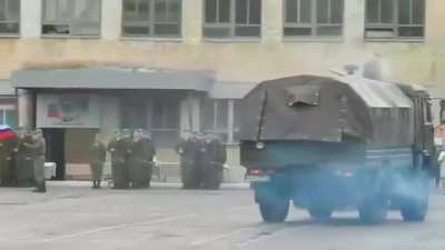 Awesome video of Russian military might ?? (Ignore Sergei getting run over at the end.)