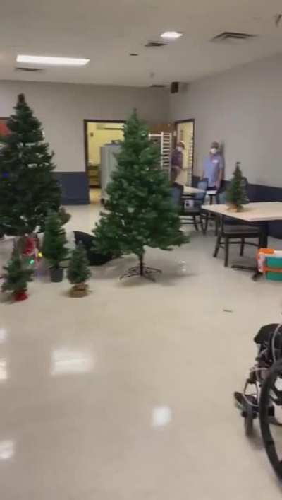 At this nursing home, the staff wanted to do something special. So they gave out Nerf guns, put on antlers and reindeer costumes — and held a "deer hunt." Just listen to their joy. This is what we're here for!