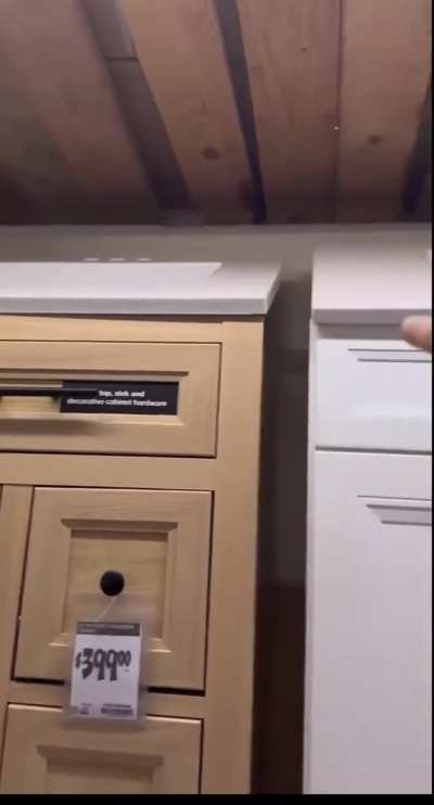 "Tilted" sinks at Home Depot