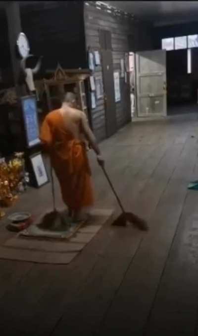 Where did the broom go?