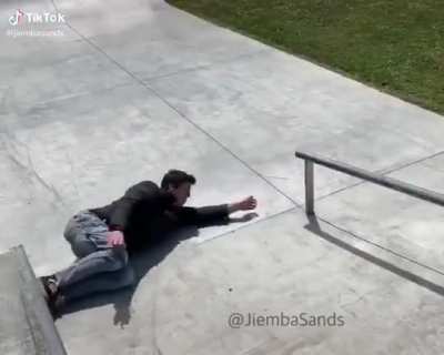 When you forget your skateboard ?