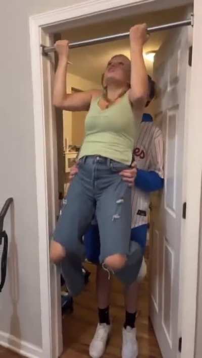 To do pull ups unassisted