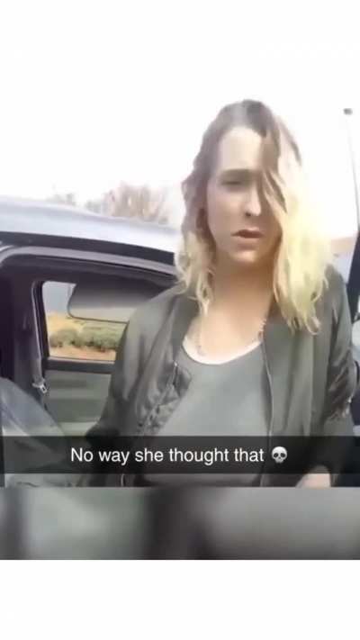 No way she thought that