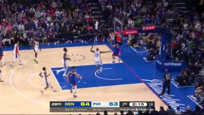 [Highlight] Nice alley oop pass from Aaron Gordon to Jamal Murray with the acrobatic finish