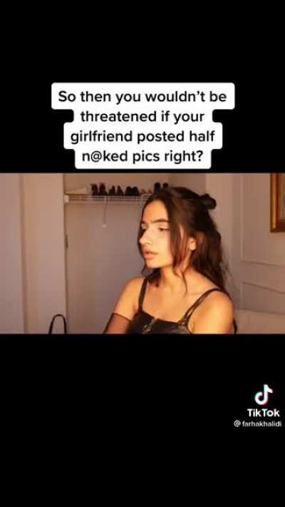 All this girl posts is fake videos, it makes men look bad and it’s extremely toxic, she gets millions of views on these kind of videos, it’s clearly staged.