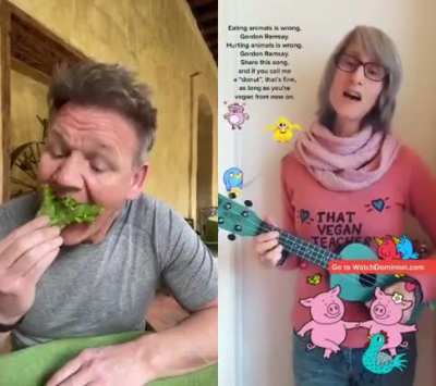 Gordon Ramsey supports vegan