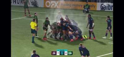 Scrum steam on a chilly day