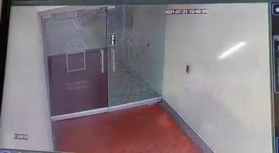 My building's door lost its will to live and died ??