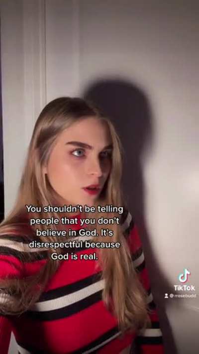 Some religious people love to say “don’t push your beliefs on others” but will say you’re going to hell if you’re an atheist.