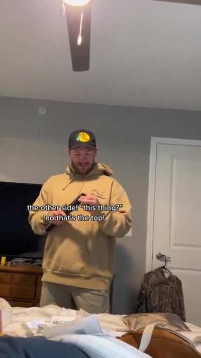 The SHOCK on his face