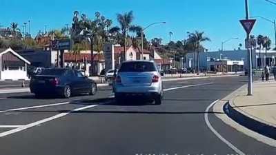 Road raging at someone for your own bad driving!