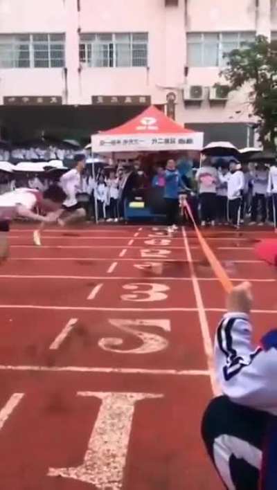 To win the race