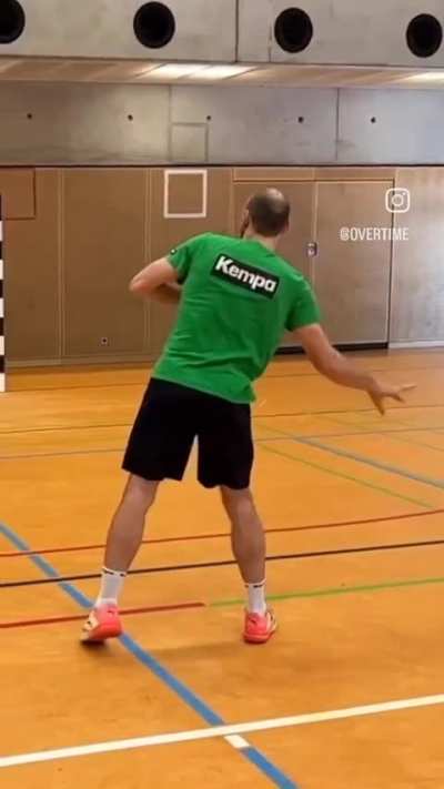 Handball players have some crazy elasticity and range of motion