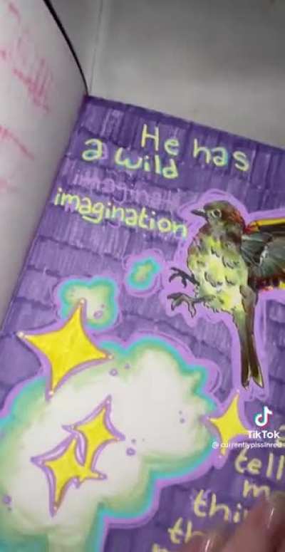 A 17 year old created this art book based on our song and I love the creativity of what they made! those cutouts ?! #artbooks