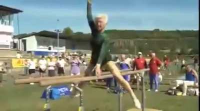 Johanna Quaas, born 1925, is a 96-year-old athlete