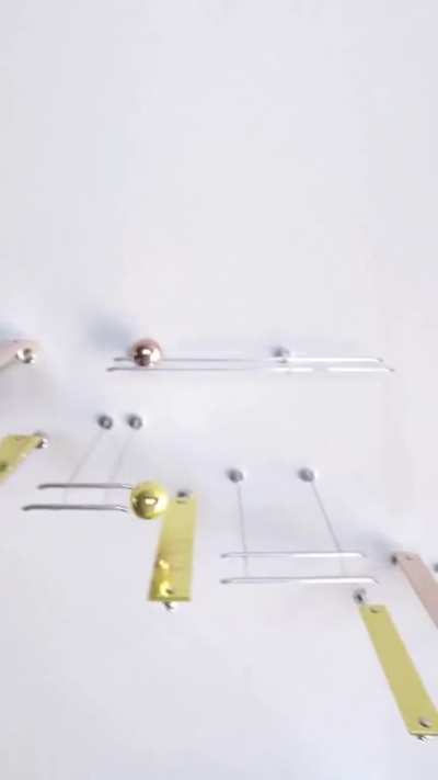This video creation by David Scott is inspired by the movie "Titanic" and its theme song: two marbles, ideally Jack and Rose, musically bounce through a Rube-Goldberg like xylophone in an enchanting coreography