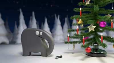 Cute Xmas Elephant!
