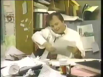 Hands-free telephone set ad in 1993