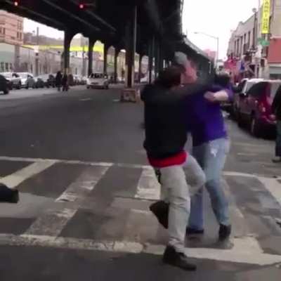 when u fighting a dude in GTA and u accidentally lock on to somebody else