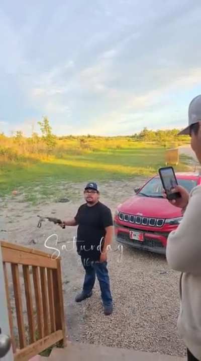 An idiot with a gun