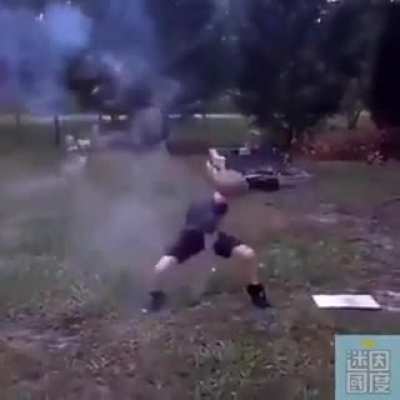 He thought he was Harry Potter at the end.