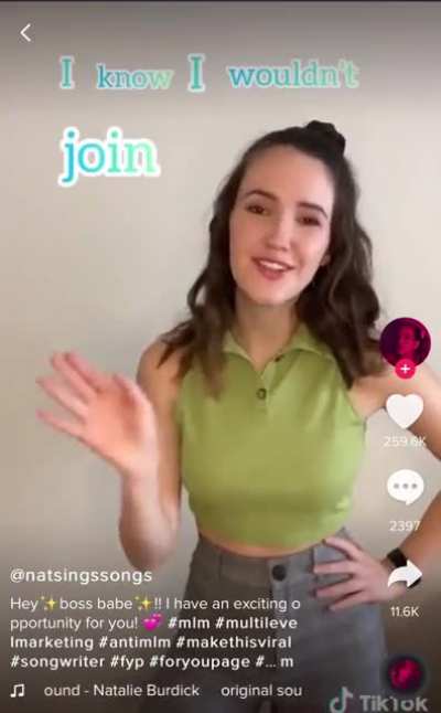 MLM scheme FOMO @natsingssongs
