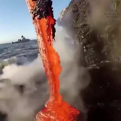 ? Where the lava meets the sea