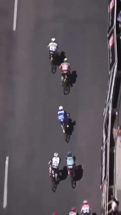 Cyclist went twice as fast in the final moments of the Race